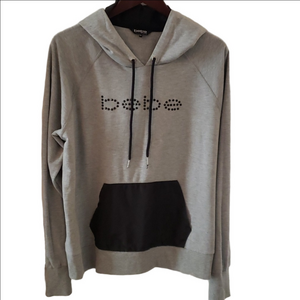 Bebe Sport hoodie in Grey and Black